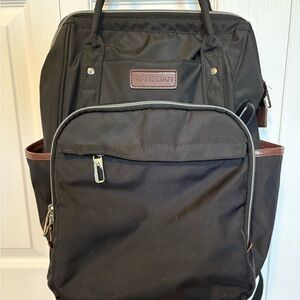 Black Backpack with Computer Pouch